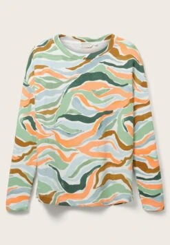 Tom Tailor Gemustertes- Sweater - Colorful Wavy Design -Tom Tailor 9d70a44a094649a9bdbb1f6671c549cf