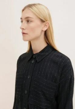 Tom Tailor Lichte Jas - Black Irregular Pin Stripe -Tom Tailor 9e9d23b530364c2382b9937abe59909a