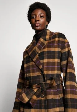 TOM TAILOR Denim Loose Belted Coat - Mantel - Brown -Tom Tailor 9f163ea69e1e432182c126b93b80f275