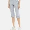 Tom Tailor 3/4Mit Teilungsnaht - Shorts - Blue Stripe Pants