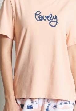 Tom Tailor Shorty - Pyjama - Rot Hell Allover -Tom Tailor a168f15545a34536b4f46dde88a44c9a