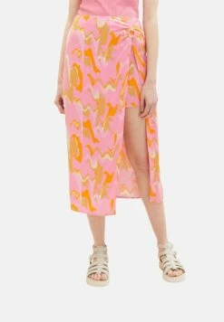 TOM TAILOR Denim A-Lijn Rok - Abstract Pink Print