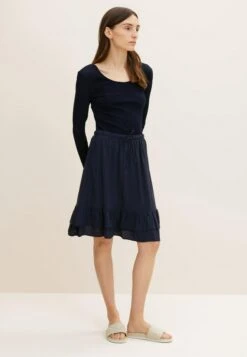 Tom Tailor Mit Volantsâ  - A-Lijn Rok - Sky Captain Blue -Tom Tailor a3906ccbec994aa6b2ba6c317c2b3a70