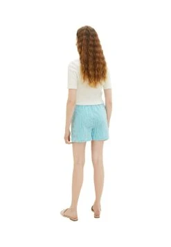 Tom Tailor Shorts - Petrol Seersucker Stripe -Tom Tailor a400c31402214a2987ba00b0677d3746