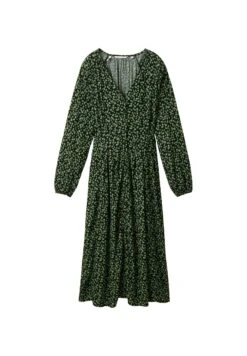 TOM TAILOR Denim Mit Knopfleiste - Blousejurk - Black Green Flower Print -Tom Tailor a4ead0ba42dd4477b1fe893b68c47521