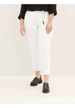 Tom Tailor Plus - Cropped Barrel - Slim Fit Jeans - Whisper White