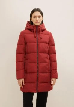 Tom Tailor Gesteppter - Winterjas - Dark Maroon Red