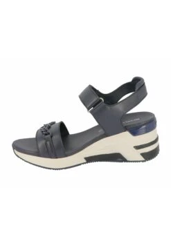 Tom Tailor Sandalen Met Sleehak - Navy