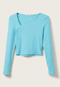 TOM TAILOR Denim Mit Asymmetrischem Ausschnitt - Longsleeve - Blue Voltage -Tom Tailor a7040735fea646599f5ee847491513ad
