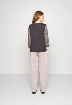 Tom Tailor Fabric Mix - Longsleeve - Anthracite -Tom Tailor a8dccf16c8604c91abbb3de9248873b9