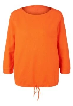 Tom Tailor Waffle Structure - Longsleeve - Fever Red -Tom Tailor aa06906e2a9f4e6195aff2ba49236752