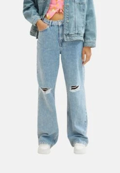 TOM TAILOR Denim Straight Leg Jeans - Destroyed Light Stone Blue Denim -Tom Tailor aa4425d22ee944f996ef6415986fa379