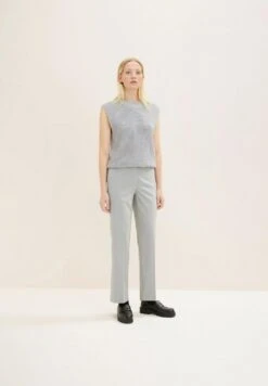 Tom Tailor Klassische Bundfalten - Chino - Concrete Grey Melange -Tom Tailor ab08fe4ae68b413fbb5dc5d8c9b3f313