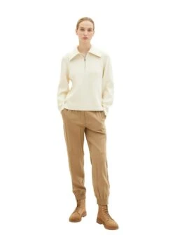 Tom Tailor Trainingsbroek - Splashed Clay Beige