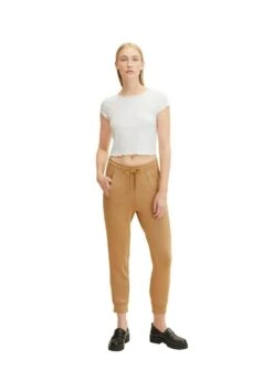 Tom Tailor Mit Rippbündchen - Trainingsbroek - Soft Light Camel -Tom Tailor ac5fa10d8f354a76a73d3f89ba26c18d
