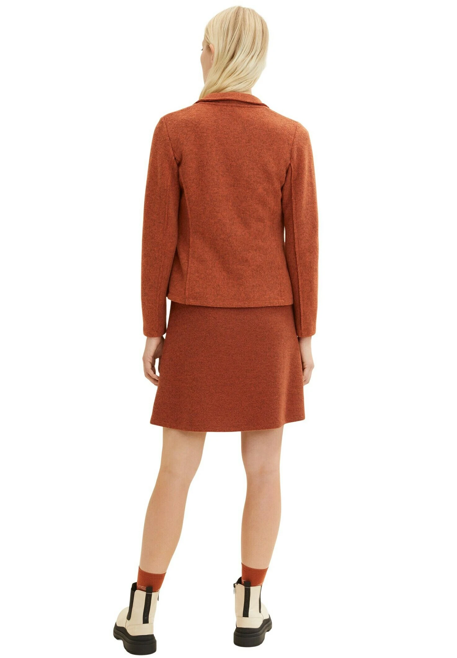 Tom Tailor Vest - Canyon Sunset Red Melange 3 Tom Tailor Vest - Canyon Sunset Red Melange - Afbeelding 3