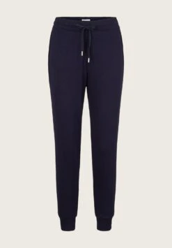 Tom Tailor Mit Rippbündchen - Trainingsbroek - Navy Midnight Blue -Tom Tailor ad1e1dc1fb9243b8ac8ad5dd6db66f52