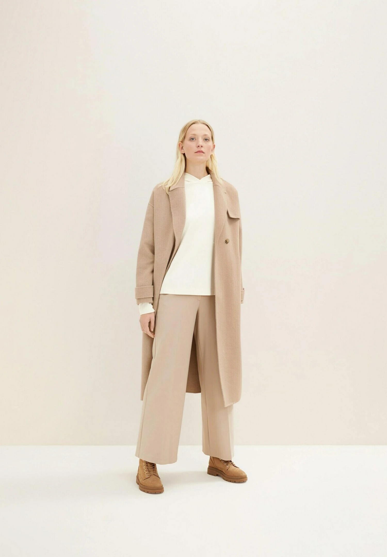 Tom Tailor Mit Kapuze - Hoodie - Soft Buttercream 2 Tom Tailor Mit Kapuze - Hoodie - Soft Buttercream - Afbeelding 2