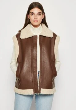 TOM TAILOR Denim Vest - Bodywarmer - Roasted Coffee Brown -Tom Tailor b1063c45e14247418ea9616ba135419f