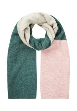 TOM TAILOR Denim MitBlocking  - Sjaal - Green Beige Pink Colorblock