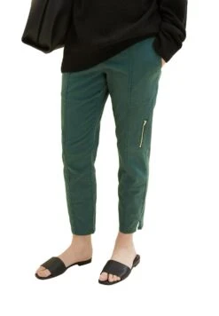 Tom Tailor Cropped - Cargobroek - Pineneedle Green -Tom Tailor b1dd2adc9cff48598e68597cf27d854e