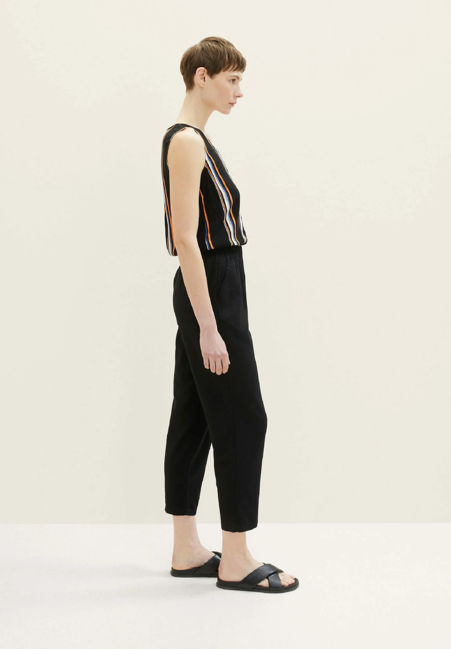 TOM TAILOR Denim Tapered Fit- Broek - Deep Black 4 TOM TAILOR Denim Tapered Fit- Broek - Deep Black - Afbeelding 4