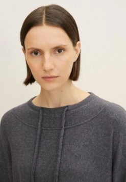 Tom Tailor Mit U Boot - Longsleeve - Evident Anthracite Melange -Tom Tailor b3cdc69247f245b8b52f6ebe7dbb54c9