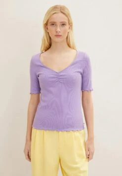 TOM TAILOR Denim V Neck - T-Shirt Basic - Digital Purple