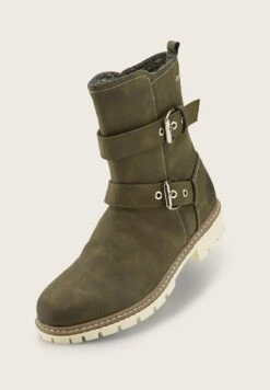 Tom Tailor Licence Mit Block Absatz - Cowboy-/Bikerlaarsjes - Khaki -Tom Tailor b47774265b5f43b0aa87b14a78f9c595