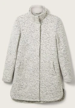 TOM TAILOR Denim Bouclé - Mantel - Grey Black Boucle -Tom Tailor b4d65a0ea3834162950fd4d7e091bb65