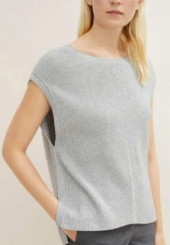 Tom Tailor Mit Rundhalsa - T-Shirt Basic - Concrete Grey Melange -Tom Tailor b536b57bc9624f8da14aef3a48dc1212