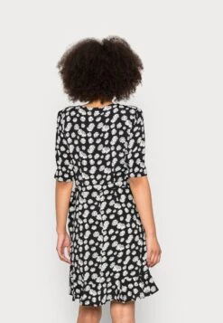 TOM TAILOR Denim Printed Wrap Dress - Jurk - Black Daisy -Tom Tailor b5a6ce2309d044be9ddf9185aa013e20