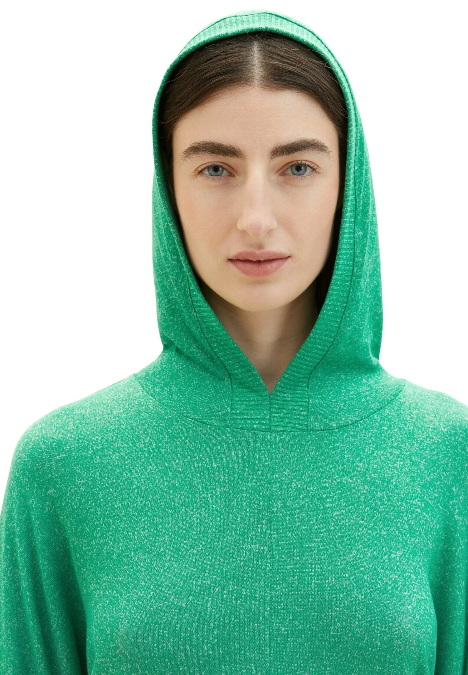 Tom Tailor 3/4 Arm Mit Kapuze - Trui - Vivid Leaf Green Melange 4 Tom Tailor 3/4 Arm Mit Kapuze - Trui - Vivid Leaf Green Melange - Afbeelding 4