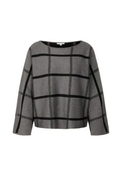 Tom Tailor Mit Fledermaus - Trui - Grey Knit Check Design -Tom Tailor b62268cc8884447eae4b2d3013450baf