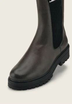 Tom Tailor Licence GefütterteMit Gummieinsatz - Korte Laarzen - Coal -Tom Tailor b64e5d2f2bd34802bba9ab960df59d00