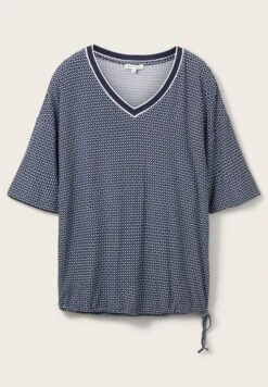 Tom Tailor Gemustertes - T-Shirt Print - Navy Geometrical Design -Tom Tailor b6e2ab94b8d44291864866d44a02b140