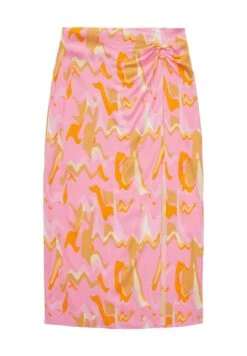 TOM TAILOR Denim A-Lijn Rok - Abstract Pink Print -Tom Tailor b7b6f8cb0e0e4f2f9c8443028bdeb87c