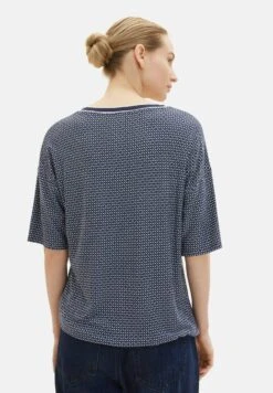 Tom Tailor Gemustertes - T-Shirt Print - Navy Geometrical Design -Tom Tailor b8d6eeb1ae22461b892d5bbfb27c18a8