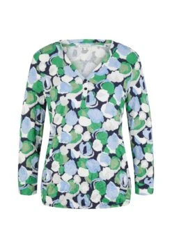 Tom Tailor Gemustertes- Blouse - Green Flower Design -Tom Tailor bad618e0ea944a8ab3b6d0f2792bb579