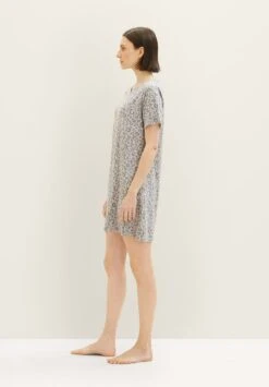 Tom Tailor Wear Mit Leo-Print - Nachtjapon - Grey Medium Allover -Tom Tailor bc588e1bd73345f5b240a75acaa5de0d