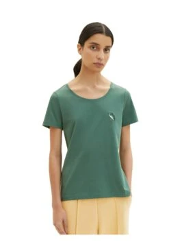 Tom Tailor Mit Stickerei - T-Shirt Print - Pineneedle Green -Tom Tailor bc7820d1fa214413a2e9e593f994055c