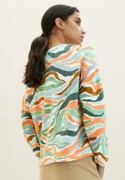 Tom Tailor Gemustertes- Sweater - Colorful Wavy Design -Tom Tailor bc87c243e15f45cd9166c8b61d916ac9