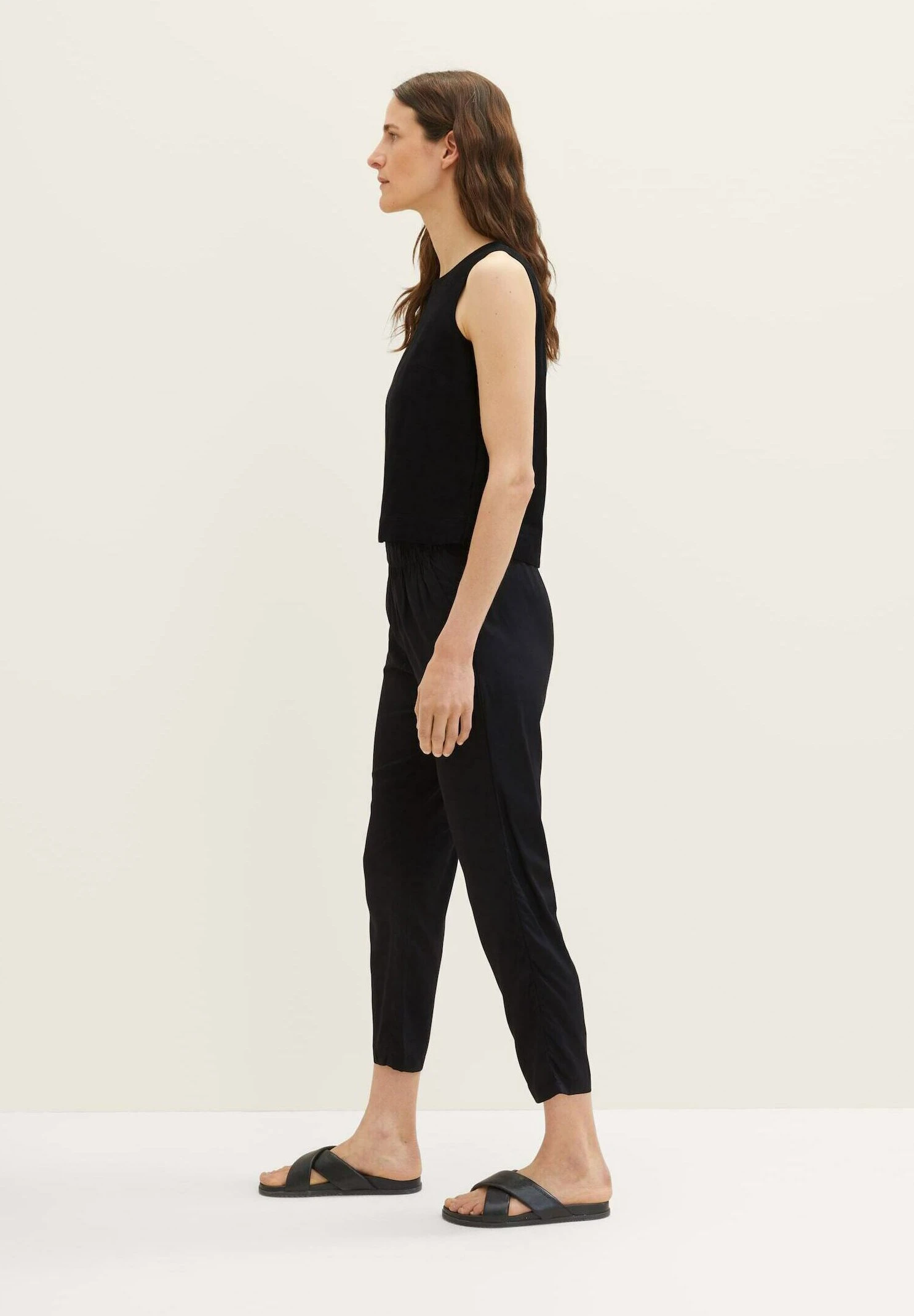 Tom Tailor Cropped - Broek - Deep Black 7 Tom Tailor Cropped - Broek - Deep Black - Afbeelding 7