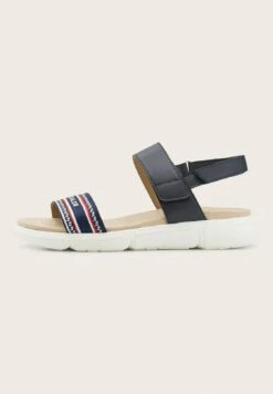 Tom Tailor Licence Mit Logo-Print - Sandalen Met Sleehak - Navy -Tom Tailor bcf2d7efc38543b987b942ea2c4ad0b1