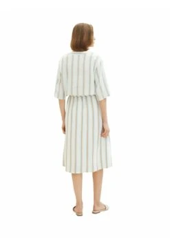 Tom Tailor Midi Mit- A-Lijn Rok - Offwhite/Brown Vertical Stripe -Tom Tailor bd17e8f16a724fe1b7ad913876e3caf2