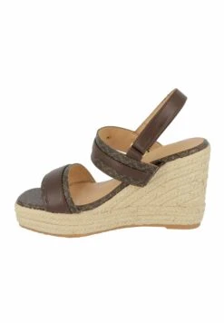 Tom Tailor Sandalen Met Sleehak - Mokka