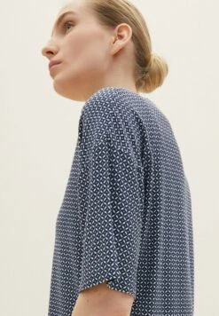 Tom Tailor Gemustertes - T-Shirt Print - Navy Geometrical Design -Tom Tailor bd5151c47f4c4cdbb8fd02246554f925