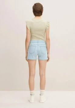 TOM TAILOR Denim Jeansshort - Used Light Stone Blue Denim -Tom Tailor bdb5fb2d95564b8eb3c26519628bbba7