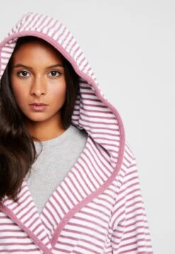 Tom Tailor Stripe Bathrobe - Badjas - Mauve -Tom Tailor bee8c6a48d7042908c2e916f60d9ac9d
