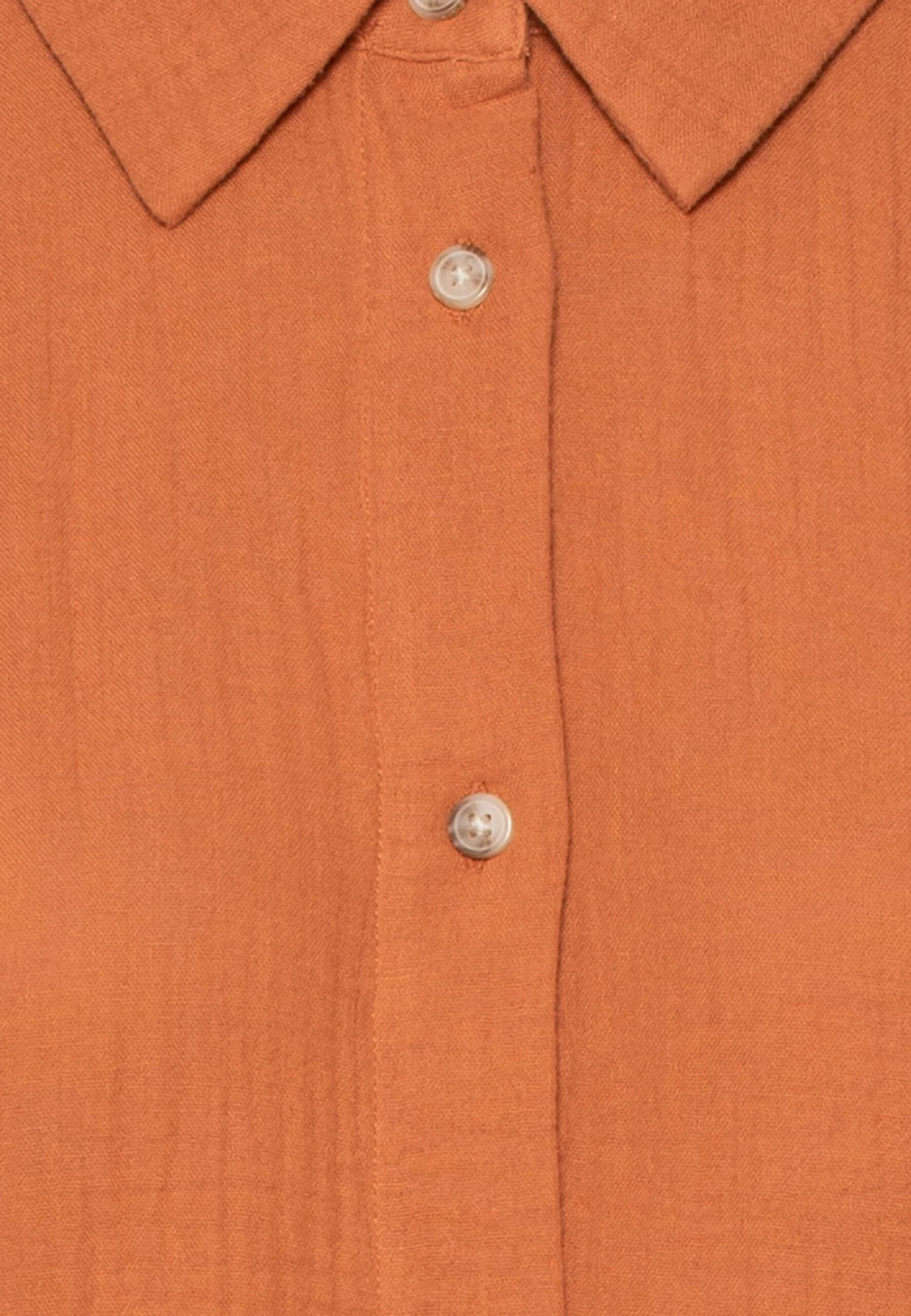 TOM TAILOR Denim Shirt Dress - Jurk - Rusty Amber 3 TOM TAILOR Denim Shirt Dress - Jurk - Rusty Amber - Afbeelding 3